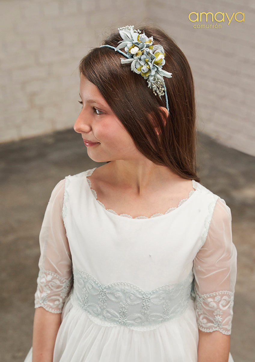 Vestido de comunión 637026MD de la marca AMAYA