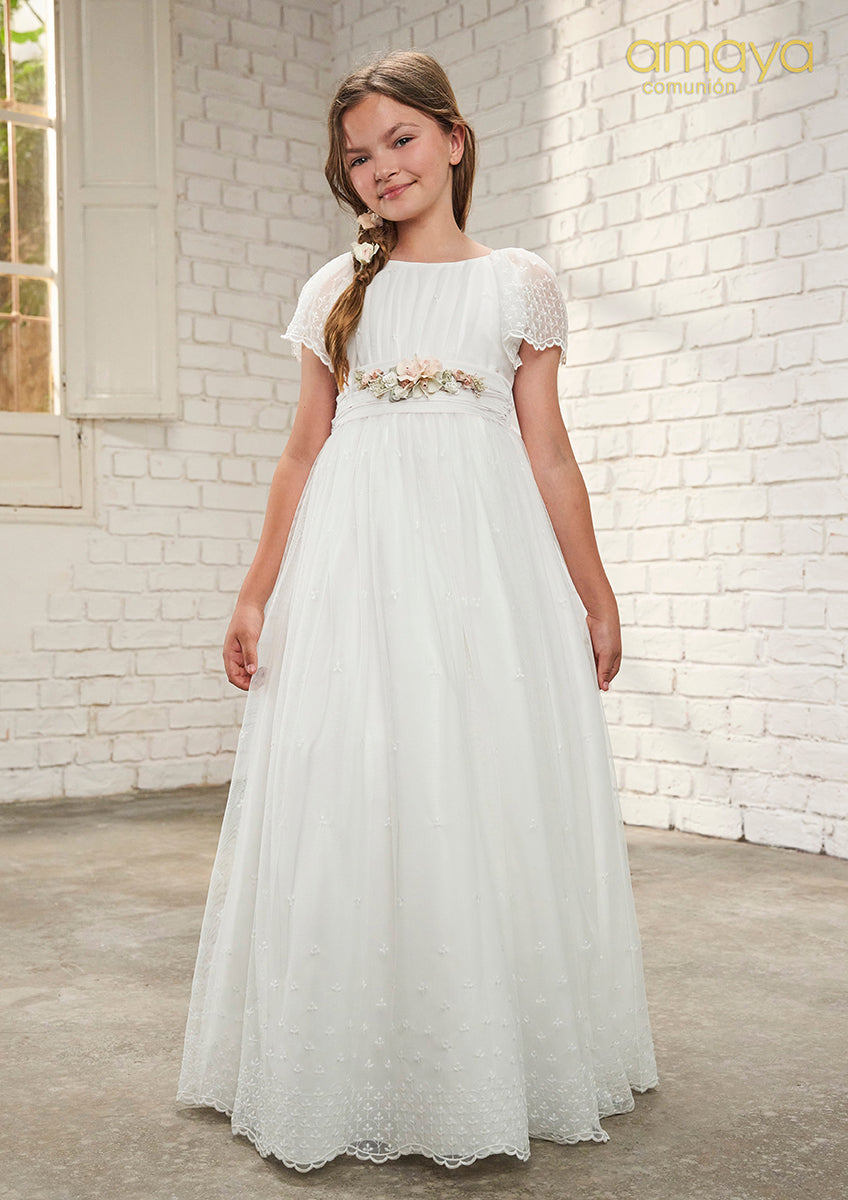 Vestido de comunión 637027MC de la marca AMAYA