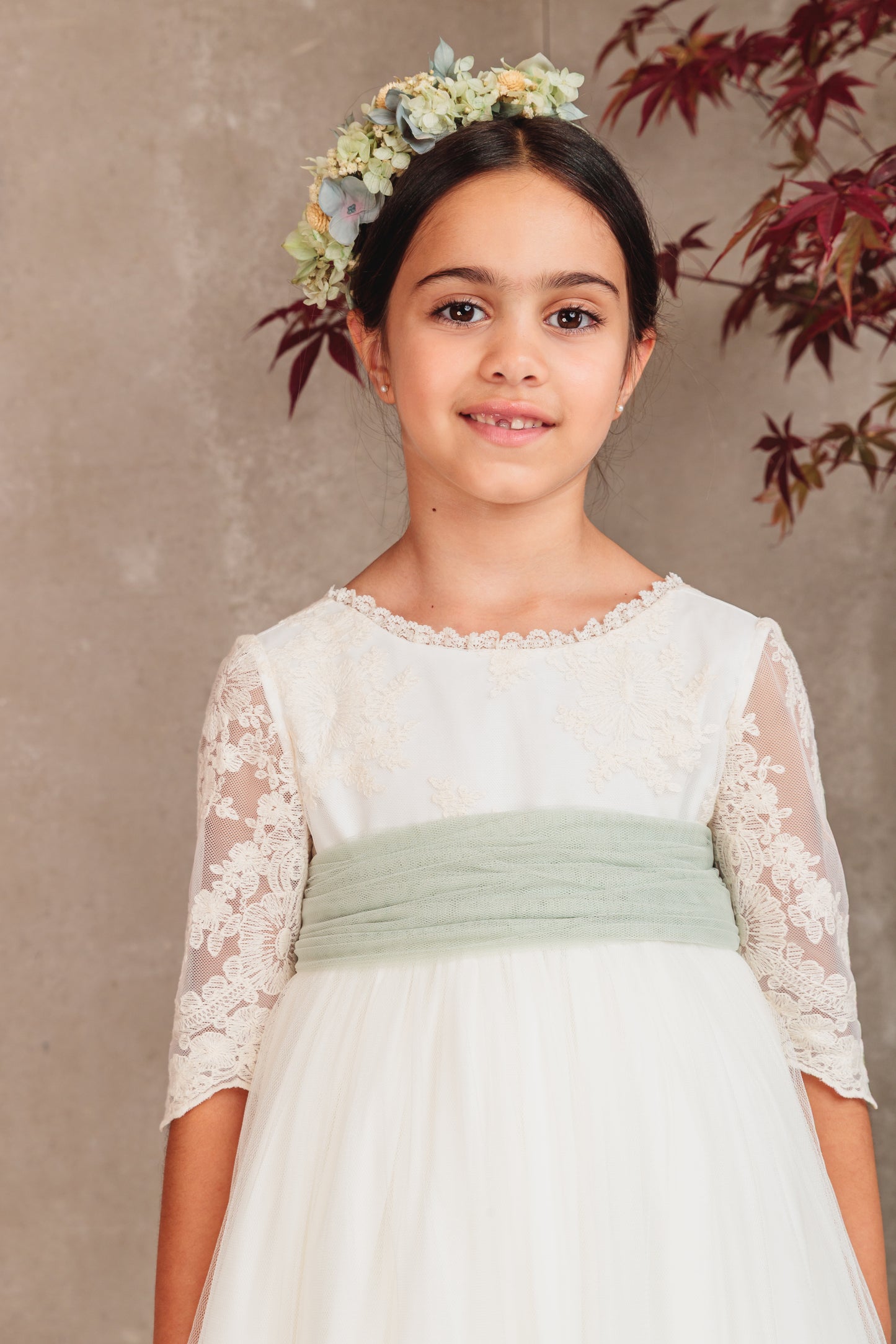Vestido Jana de comunión para niña de la marca Flor de C