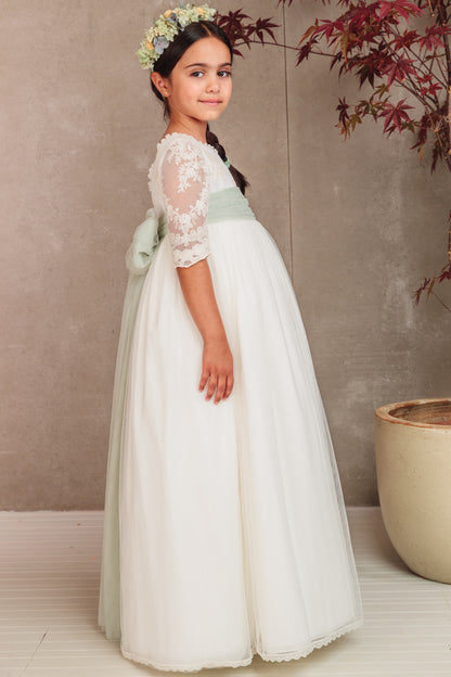 Vestido Jana de comunión para niña de la marca Flor de C