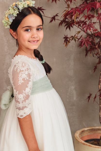 Vestido Jana de comunión para niña de la marca Flor de C