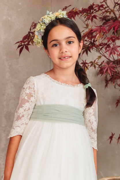 Vestido Jana de comunión para niña de la marca Flor de C