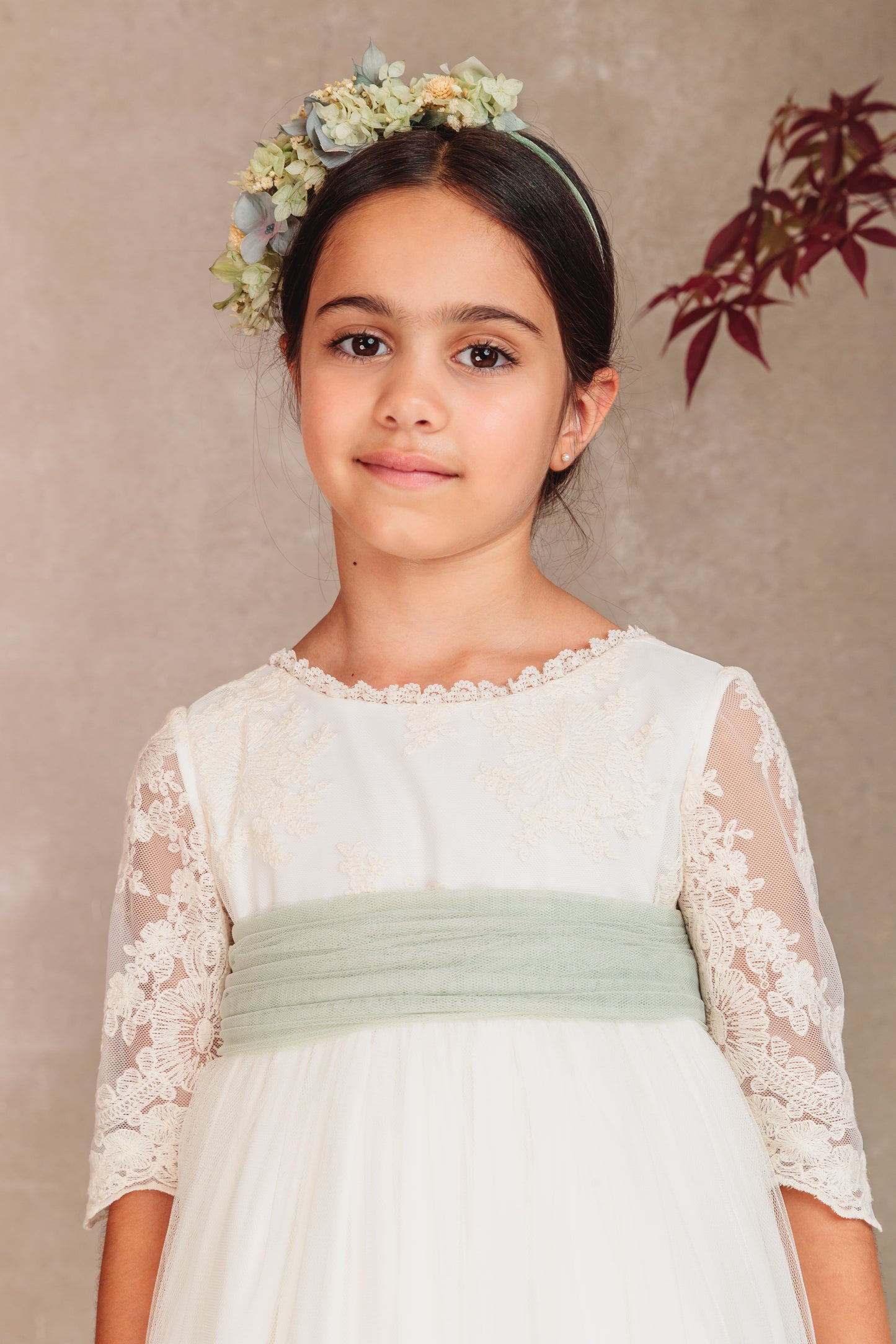 Vestido Jana de comunión para niña de la marca Flor de C