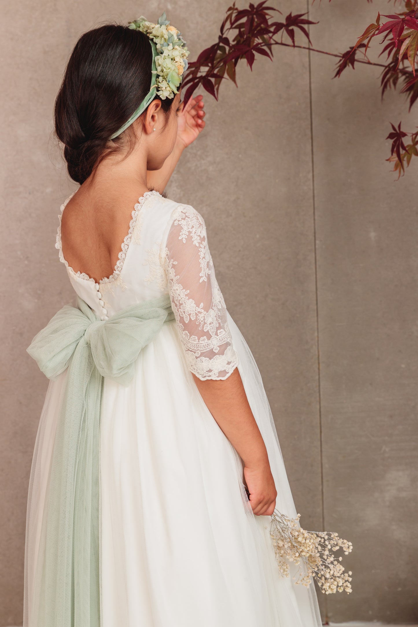 Vestido Jana de comunión para niña de la marca Flor de C