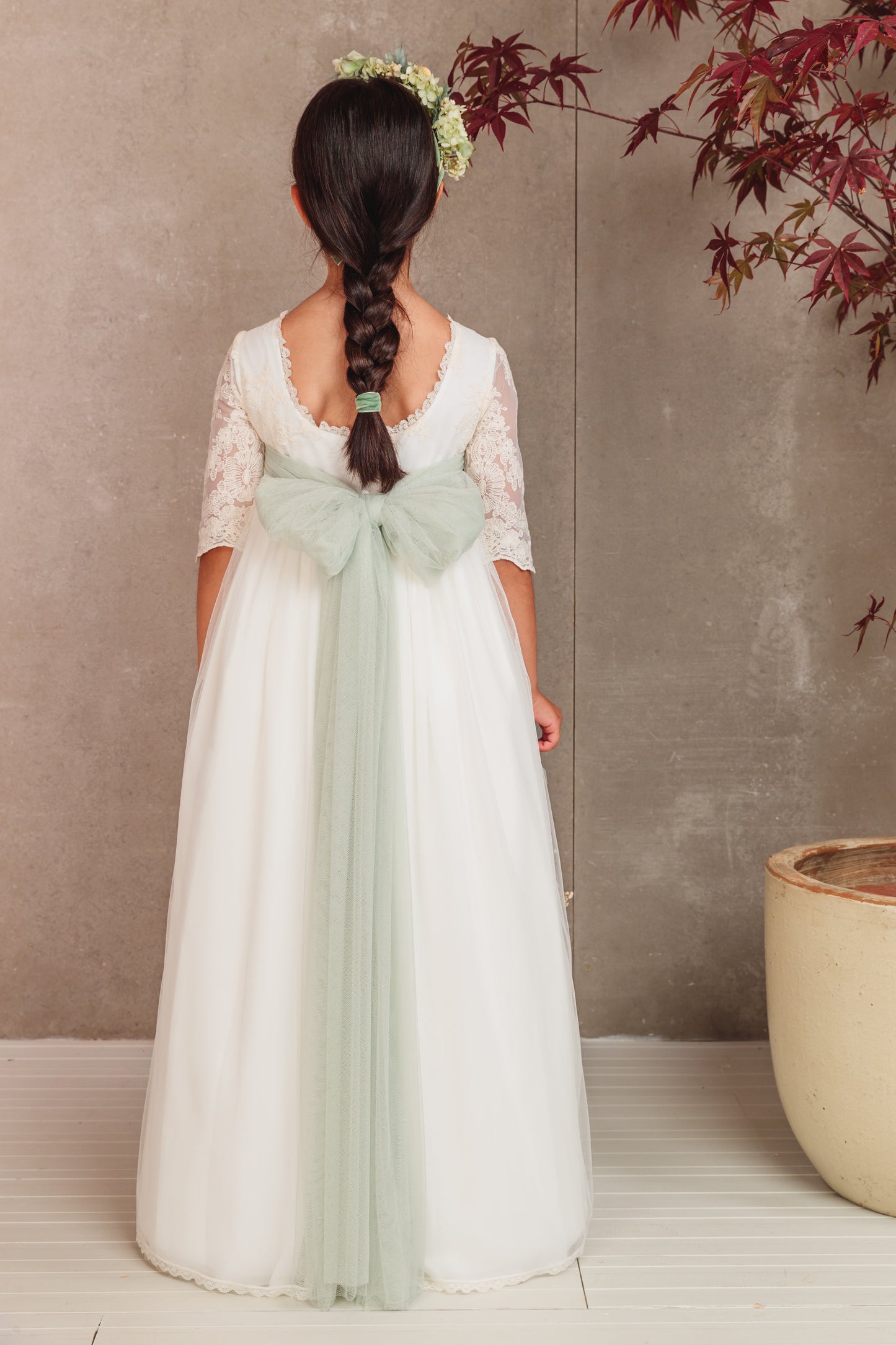 Vestido Jana de comunión para niña de la marca Flor de C