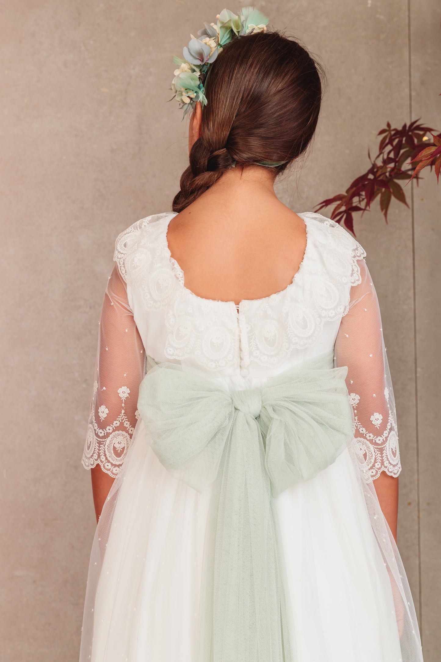 Vestido Clementine de comunión para niña de la marca Flor de C