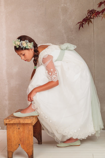 Vestido Clementine de comunión para niña de la marca Flor de C