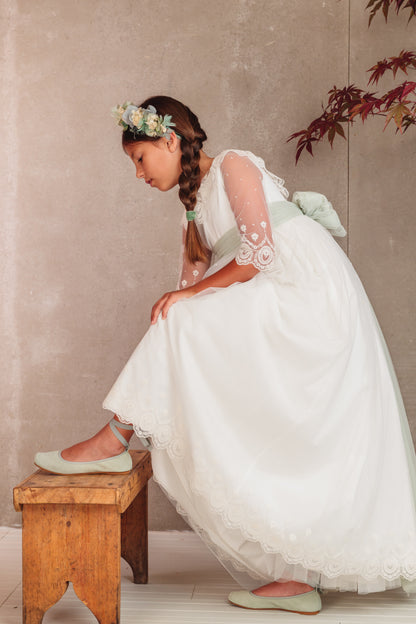 Vestido Clementine de comunión para niña de la marca Flor de C
