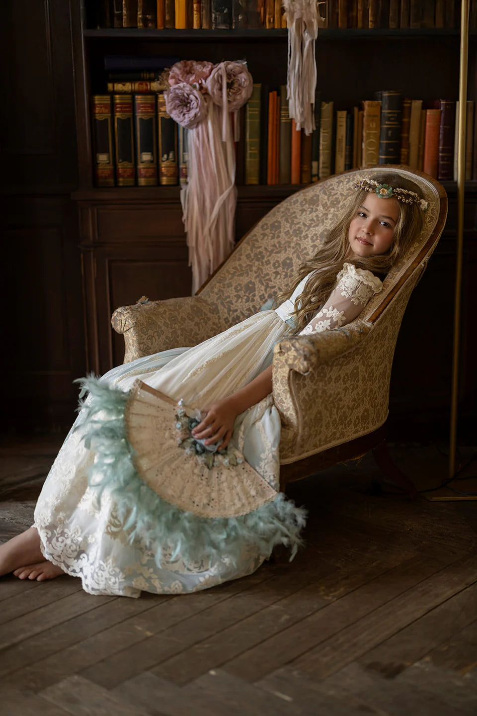 Communion dress Aloe for girls from MON AIR  brand.