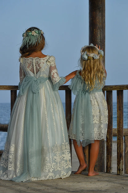 Communion dress Aloe for girls from MON AIR  brand.