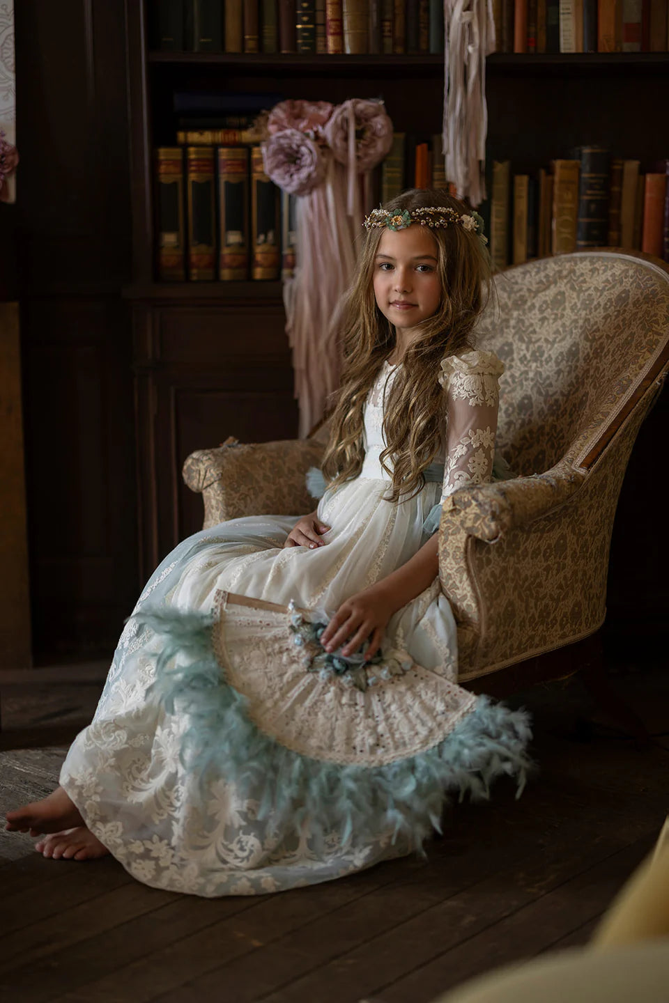 Communion dress Aloe for girls from MON AIR  brand.