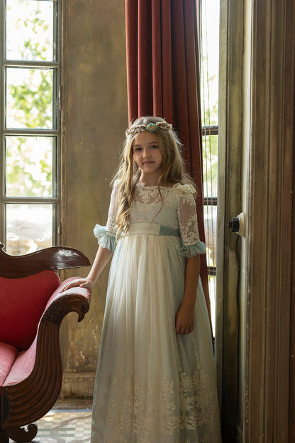 Communion dress Aloe for girls from MON AIR  brand.