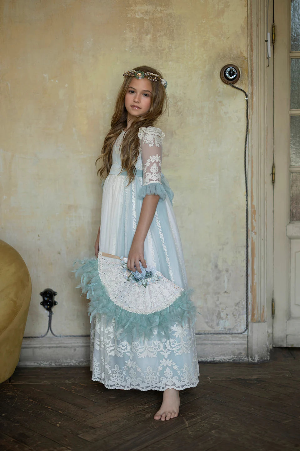 Communion dress Aloe for girls from MON AIR  brand.