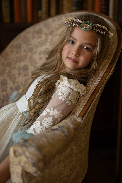 Communion dress Aloe for girls from MON AIR  brand.