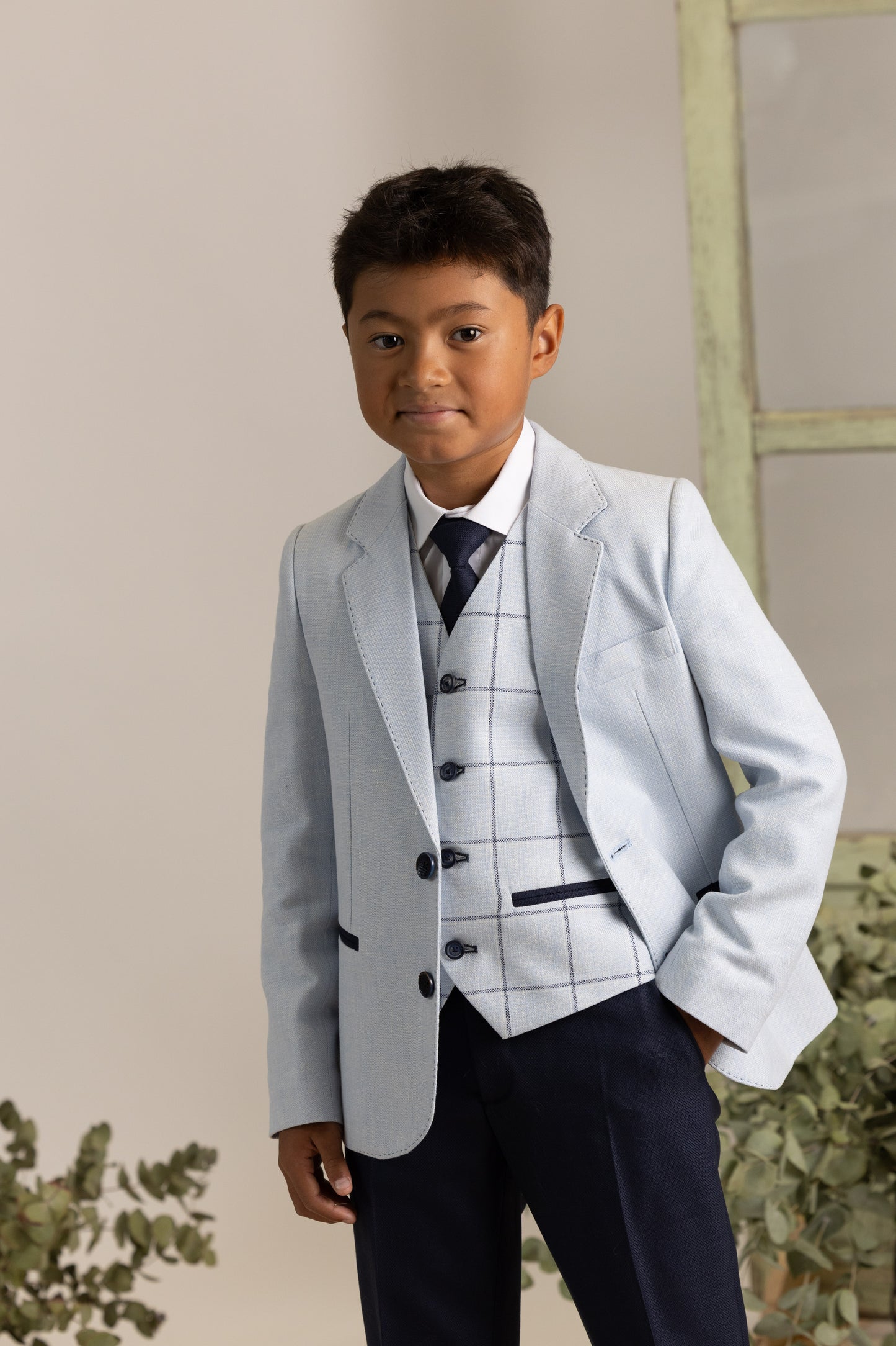 Traje completo con americana celeste para el niño AMALIO RUBIO