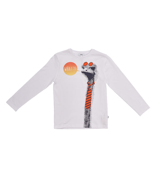 ROPA PARA NIÑOS - CAMISETA MANGA LARGA HUGO BOSS