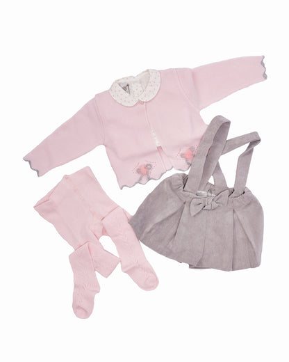 CHILDREN'S CLOTHING - TORTORA/PINK GIRL SET