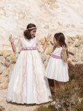 Communion dress model BRIGID LILA by ALHUKA brand