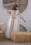 Amelia communion dress for girl from Manuela Macias brand.