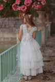 Communion dress 142 for girl of the brand MIMILÚ