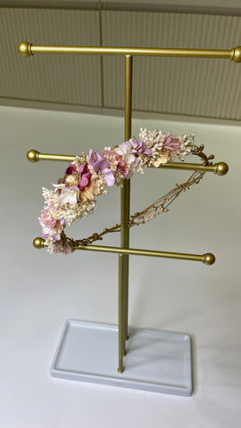 Corona para la ceremonia y comunión de flores en color lila SISTER´S