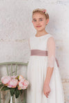 Miranda communion dress for girls from Flor de C. brand