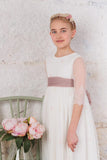 Miranda communion dress for girls from Flor de C. brand