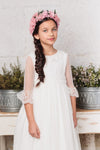 Pauline communion dress for girl of the Flor de C brand