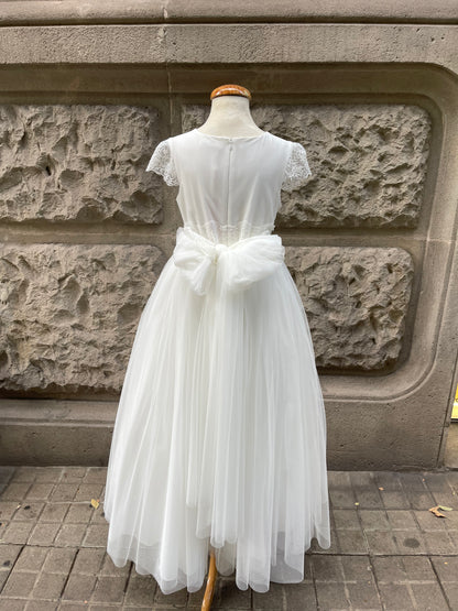 Vestido de comunión 508 para niña de la marca MIMILÚ