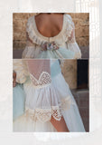 Vestido de comunión el modelo IVETTE de la marca Manuela Macías (corona de flores y rosario incluidos)