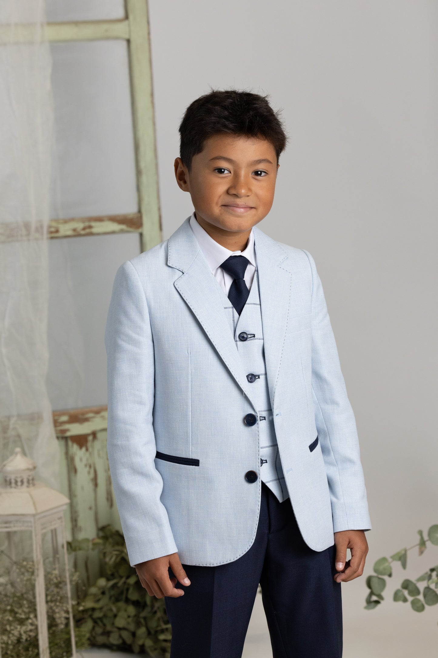 Traje completo con americana celeste para el niño AMALIO RUBIO