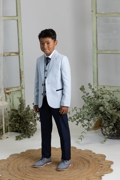 Traje completo con americana celeste para el niño AMALIO RUBIO