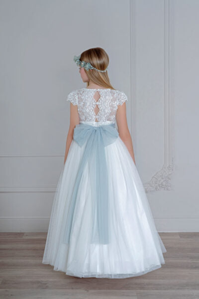 Vestido de comunión 507 para niña de la marca MIMILÚ