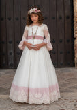 Communion dress model ODETTE of Manuela Macias brand.