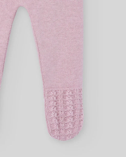 Conjunto de punto rosa Pascua para bebé de la marca Paz Rodriguez