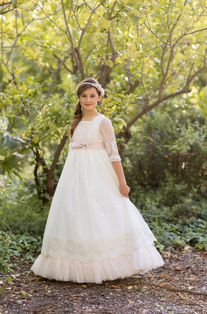 Vestido de comunion DALIA de la marca ALHUKA