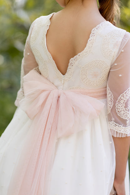 Vestido de comunion DALIA de la marca ALHUKA