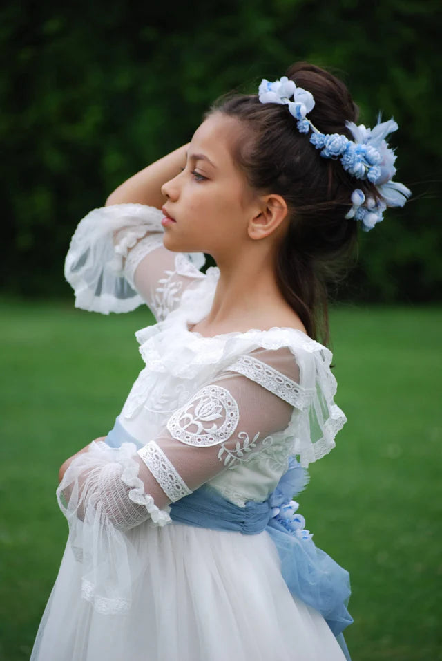 فستان SOL من ماركة MON AIR (يتضمن تاج الزهرة)