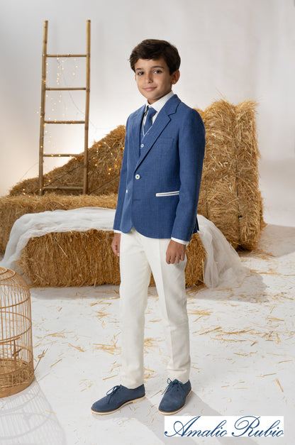 Traje completo con americana azul marino para el niño AMALIO RUBIO