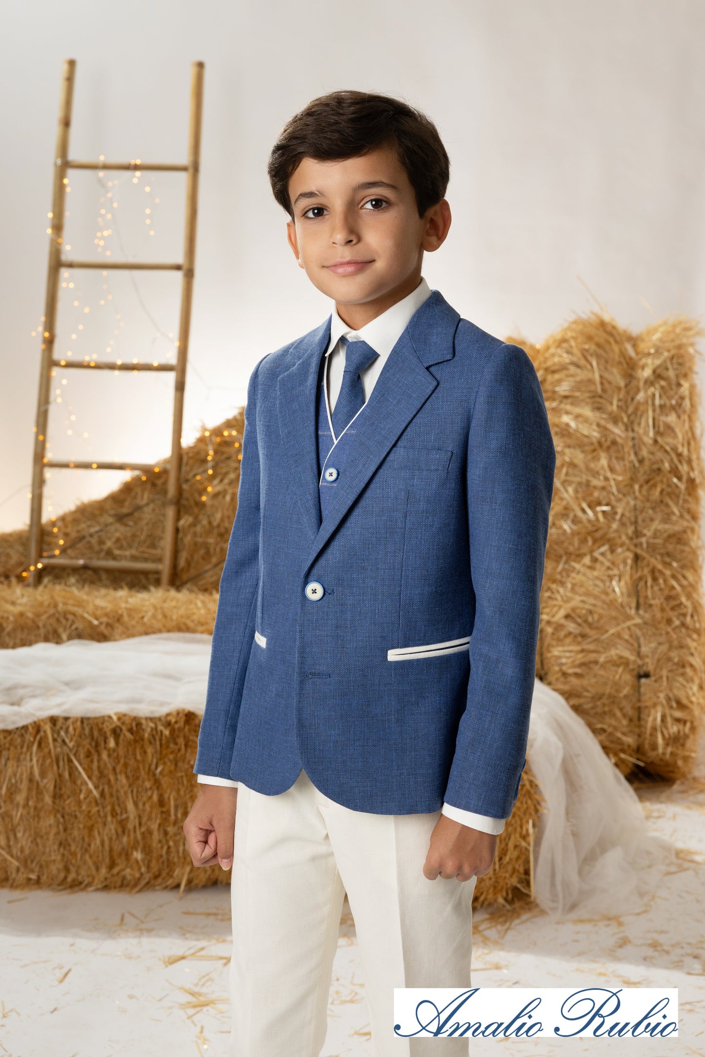 Traje completo con americana azul marino para el niño AMALIO RUBIO