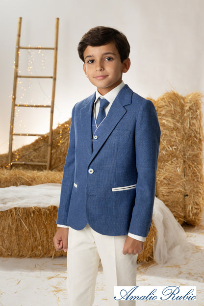 Traje completo con americana azul marino para el niño AMALIO RUBIO