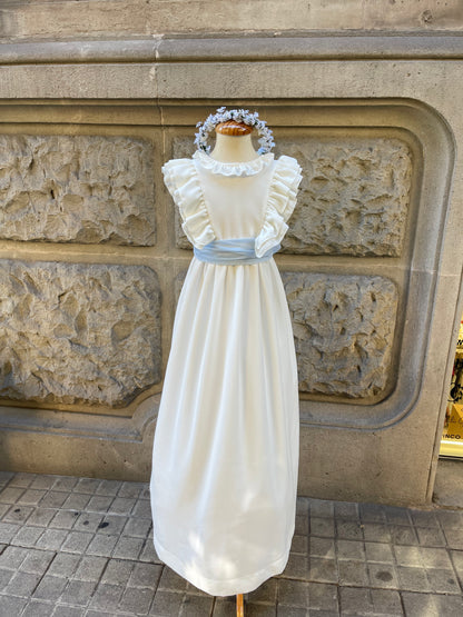 Vestido de comunión VALENTINA CREP de la marca PETRITAS (lazada no incluida)