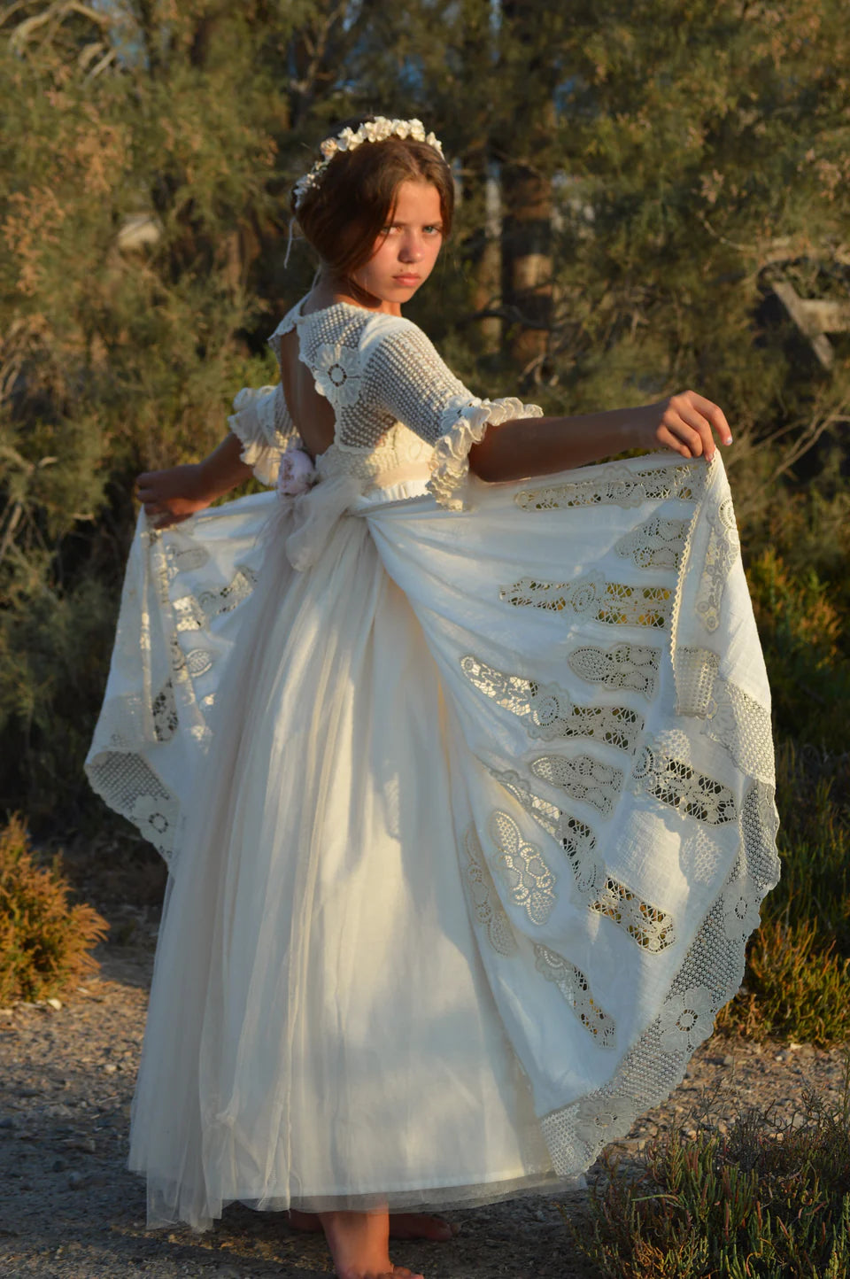 Communion dress Arena for girls from MON AIR brand.