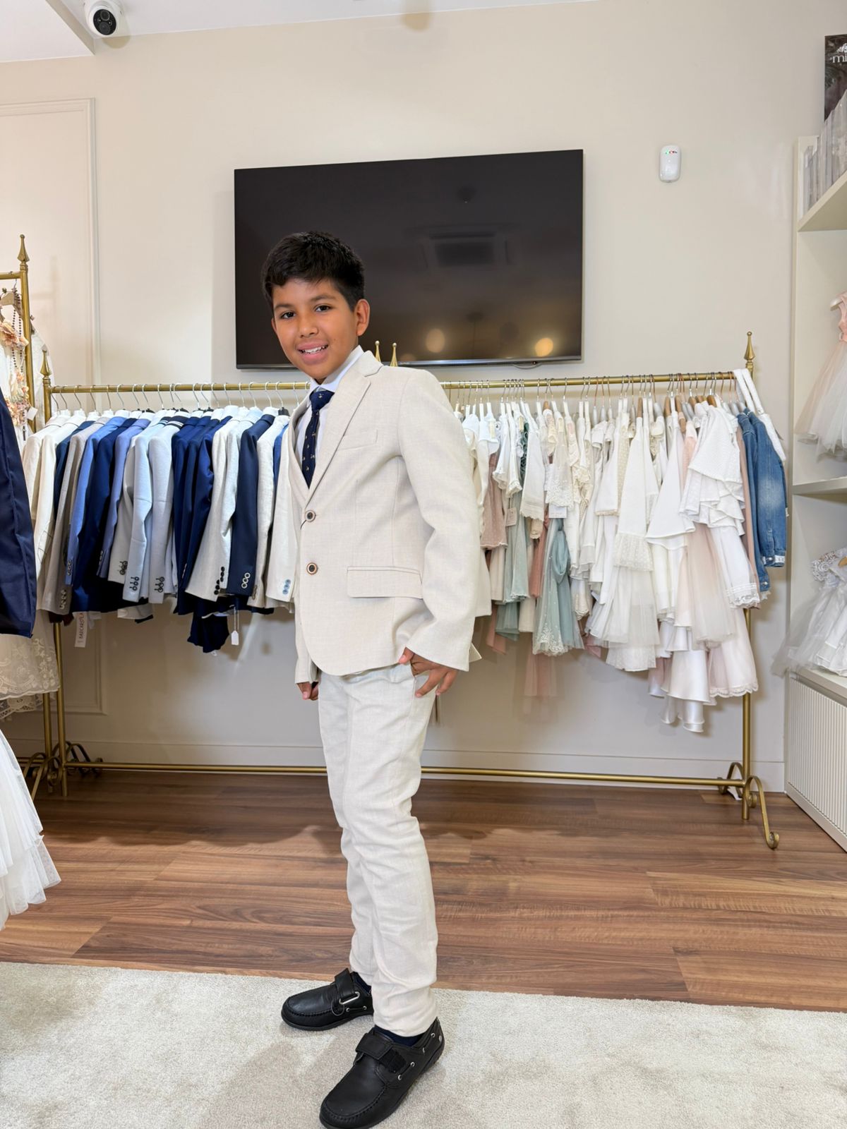 Traje completo Cerdena con americana beige para el niño NOVA DRIMA