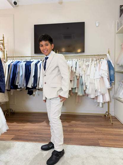 Traje completo Cerdena con americana beige para el niño NOVA DRIMA