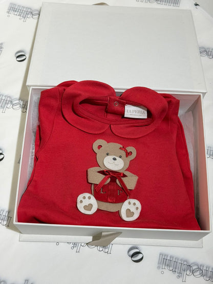 RED GIFT BOX FOR BABY BOY LA PERLA