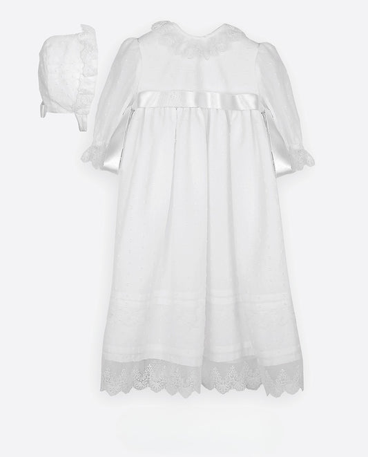 Faldón con gorro y de media manga de la marca Amaya