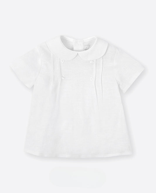 Set 593305 Blanco para bebé niño con tirantes  de la marca AMAYA