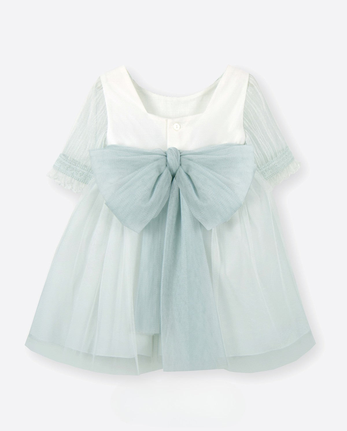Vestido de ceremonia 593421 menta para niña de la marca AMAYA