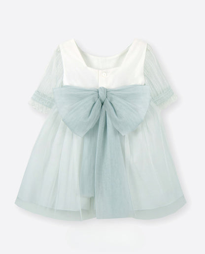 Vestido de ceremonia 593421 menta para niña de la marca AMAYA
